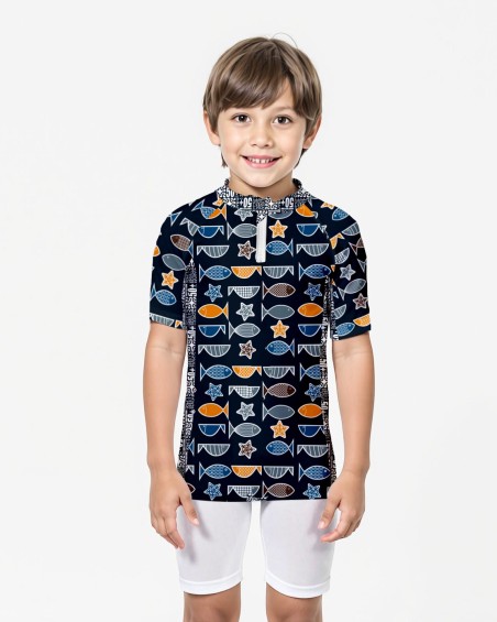 ANTI UV 50+ T-SHIRT → POISSON