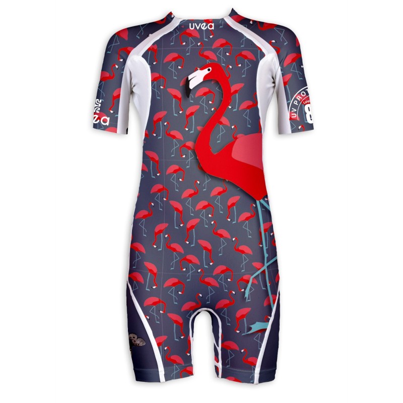 Combinaison UV 80 → FLAMINGO | Maillot de bain haute performance