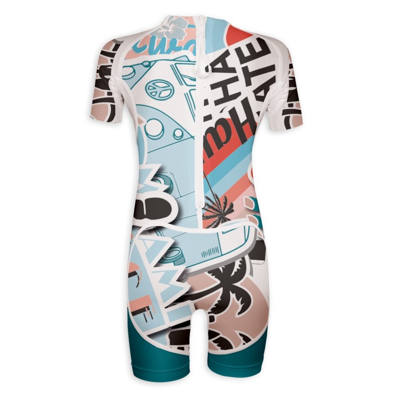 Combinaison UPF 80 → STICKER | Maillot de bain haute performance