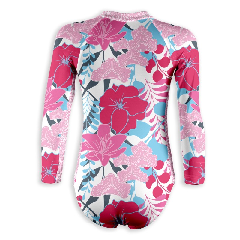 UPF 50+ swimsuit → ALOHAPINK