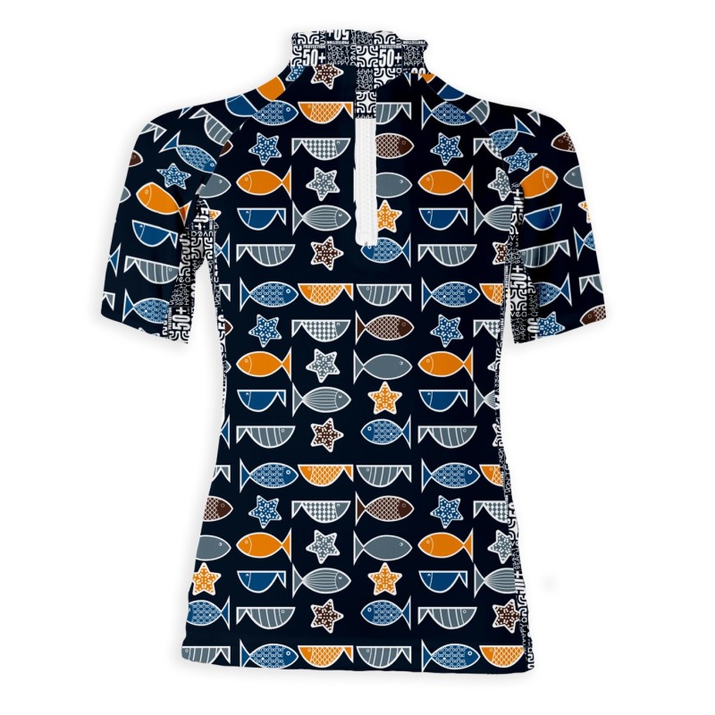 ANTI UV 50+ T-SHIRT → POISSON