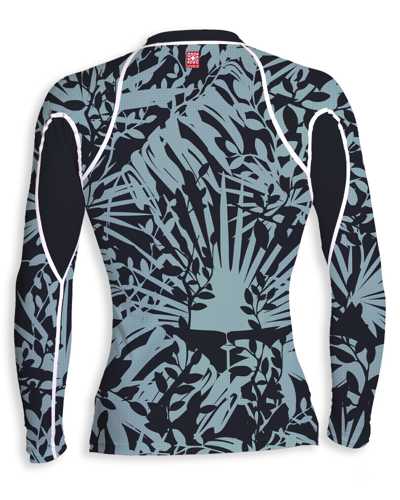 Rashguard - FEUILLEJUNGLE-col rond-UVEA