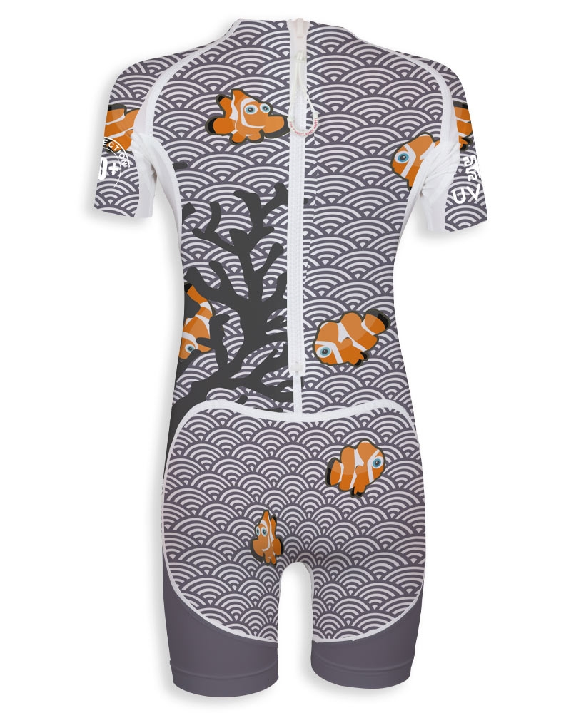 UPF 80, sunsuit CLOWN-UV SUNSUITS UPF 80-UVEA