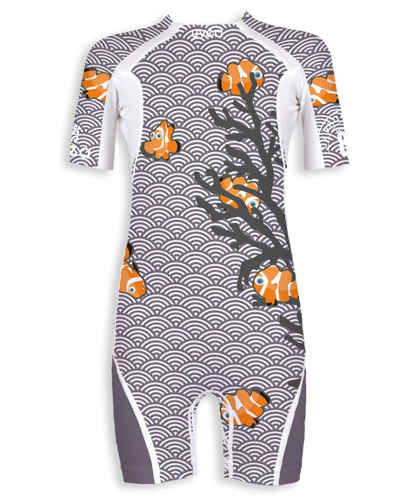 UPF 80, sunsuit CLOWN-UV SUNSUITS UPF 80-UVEA