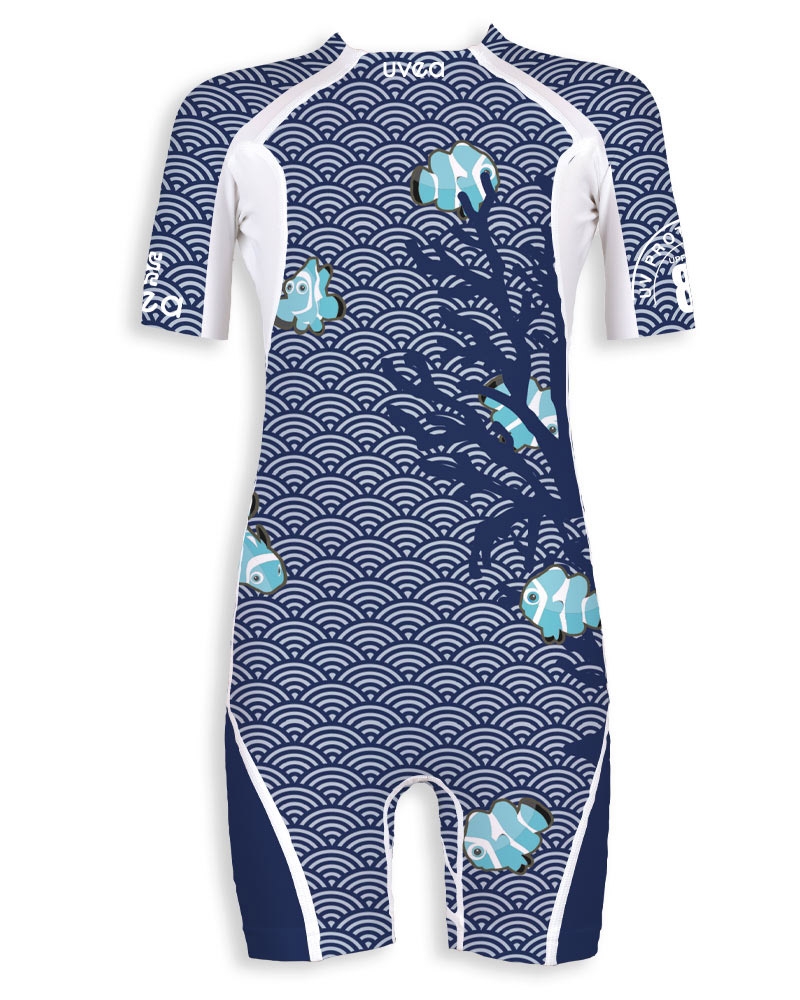 UPF 80, sunsuit CLOWN-UV SUNSUITS UPF 80-UVEA