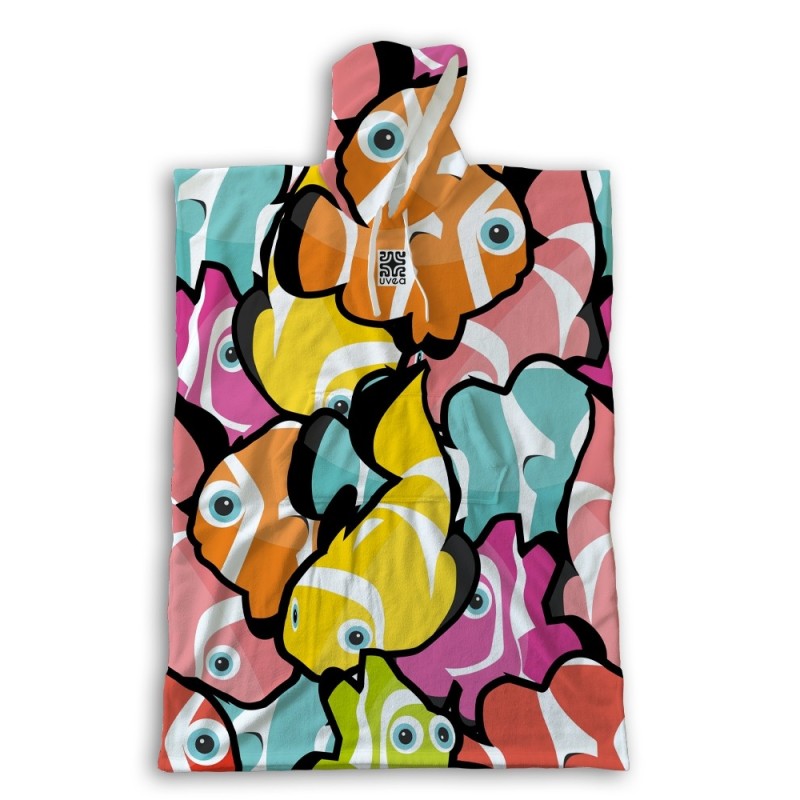 Peignoir De Bain →  CLOWN | Poncho en coton 190 g