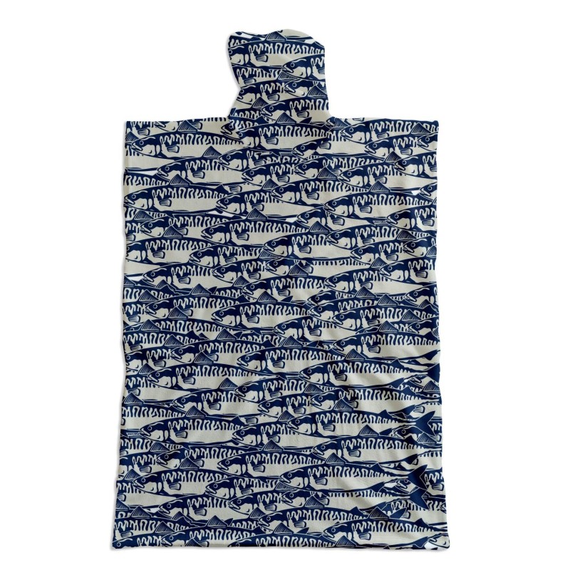 Peignoir De Bain → SARDINES | Poncho en coton 190 g