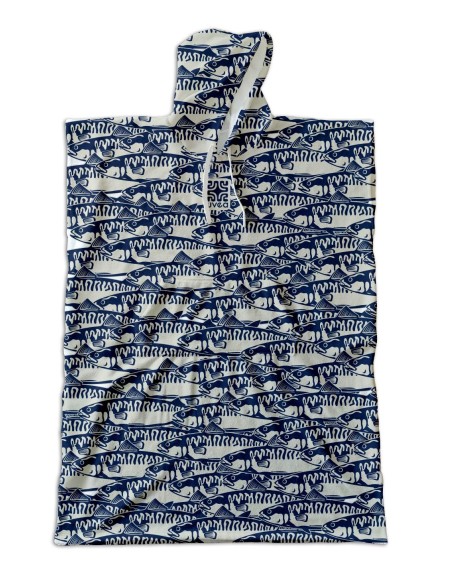 Peignoir De Bain → SARDINES | Poncho en coton 190 g