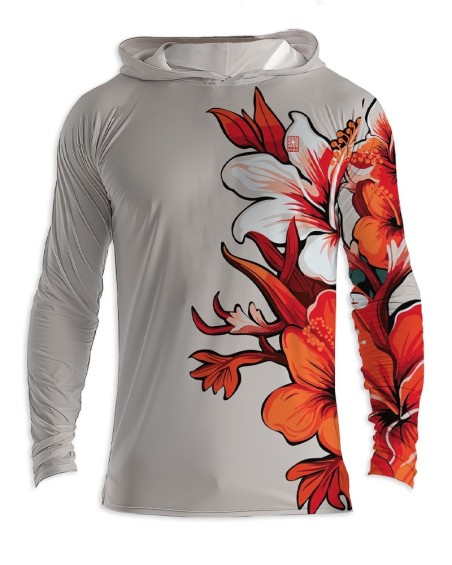 Lycra Anti Uv Hood → HIBISCUS