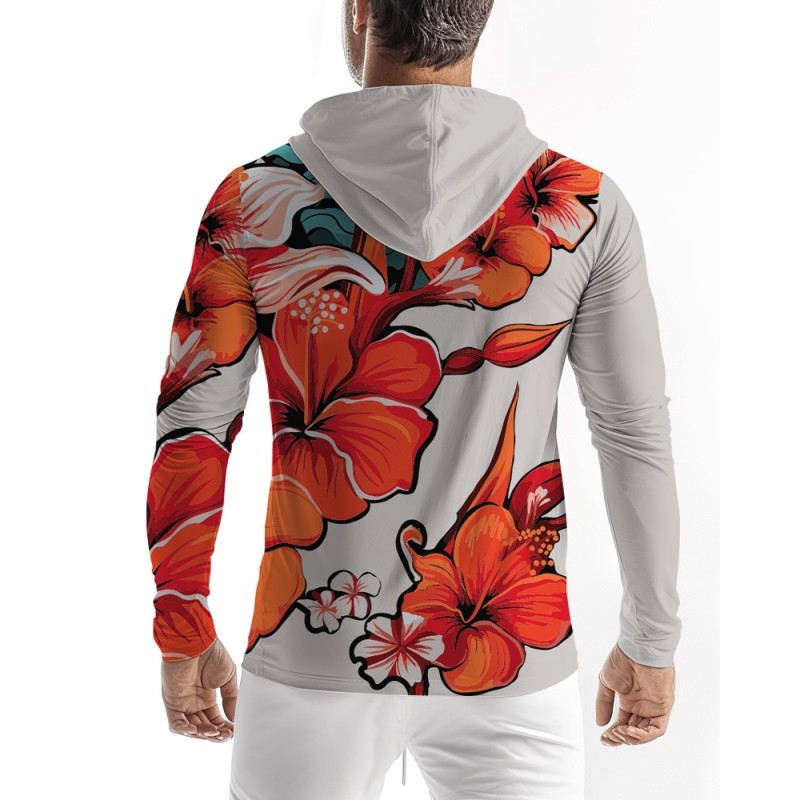 Lycra Anti Uv Hood → HIBISCUS