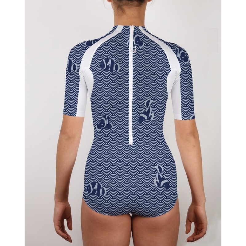 Combinaison UV 80 → NAVY | Maillot de bain haute performance