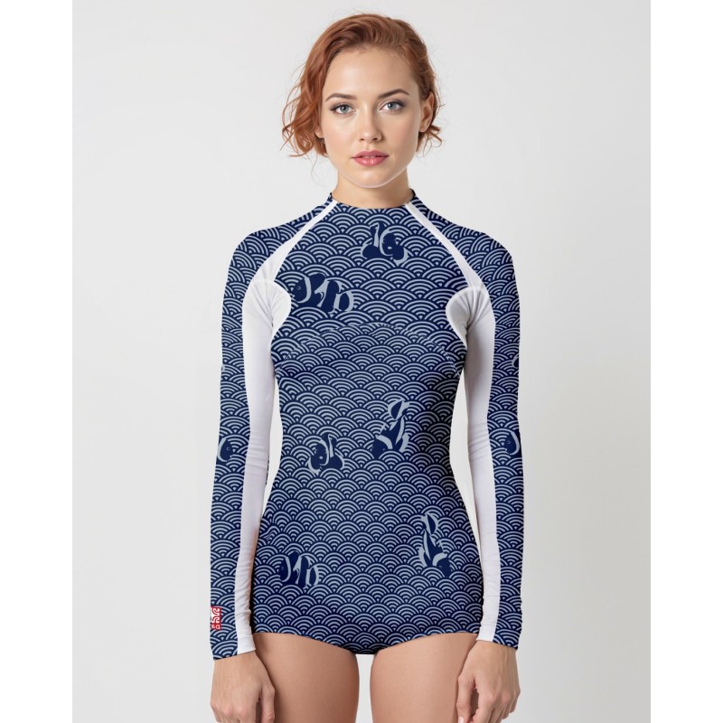 Combinaison UV 80 → NAVY | Maillot de bain haute performance