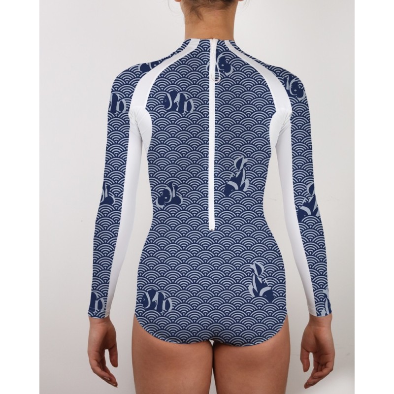 Combinaison UV 80 → NAVY | Maillot de bain haute performance